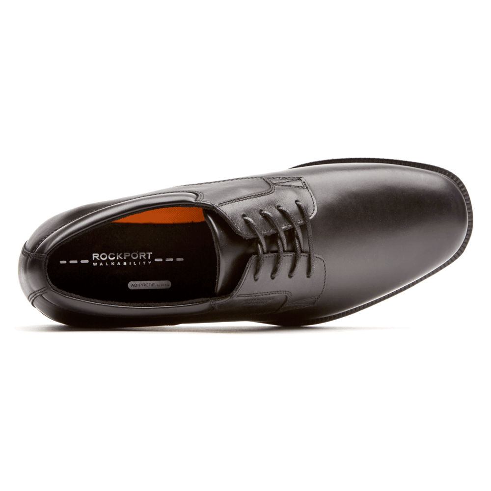 Rockport Singapore Mens Dress Shoes - Essential Details Waterproof Plain Toe Black - MH2631459